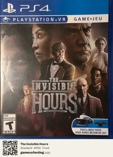The Invisible Hours PlayStation 4, NTSC box front