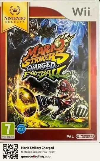 Mario Strikers Charged Nintendo Wii, PAL box front