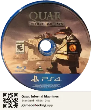 Quar: Infernal Machines PlayStation 4, NTSC disc