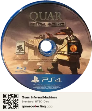 Quar: Infernal Machines PlayStation 4, NTSC disc