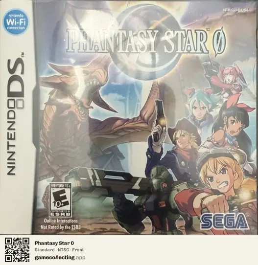 Phantasy Star 0 Nintendo DS, NTSC box front