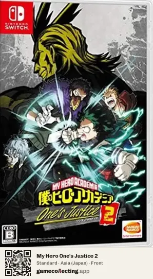 My Hero One's Justice 2 Nintendo Switch, Asia box front