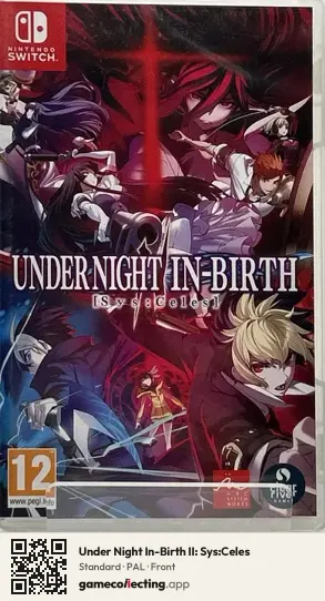 Under Night In-Birth II: Sys:Celes Nintendo Switch, PAL box front