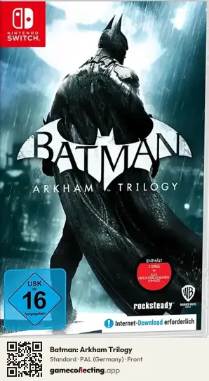 Batman: Arkham Trilogy Nintendo Switch, Germany box front