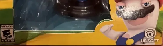 Mario + Rabbids Kingdom Battle, the ESRB box on its front