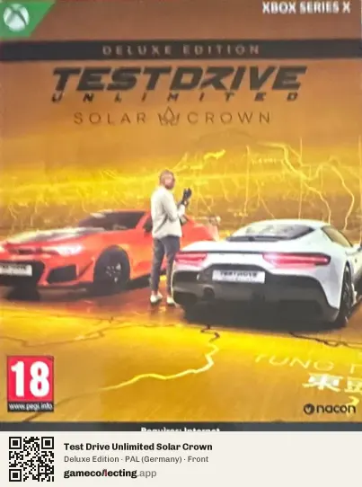 Test Drive Unlimited Solar Crown Xbox Series X, Germany box front