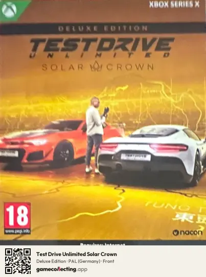 Test Drive Unlimited Solar Crown Xbox Series X, Germany box front