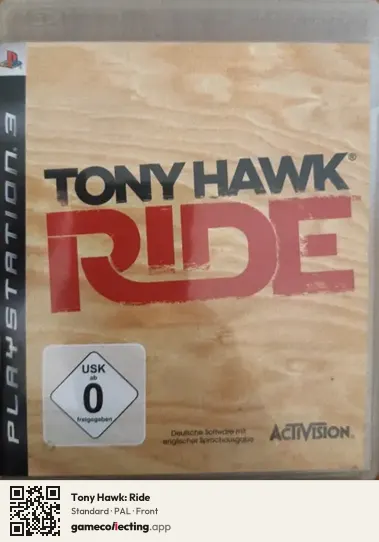 Tony Hawk: Ride PlayStation 3, PAL box front