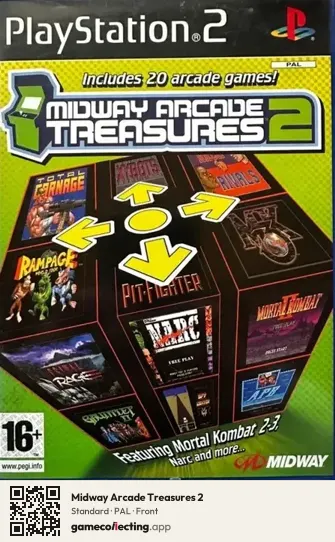 Midway Arcade Treasures 2 PlayStation 2, PAL box front