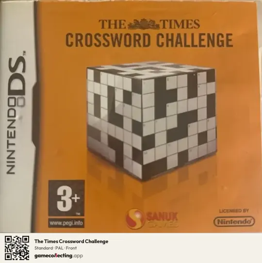 The Times Crossword Challenge Nintendo DS, PAL box front