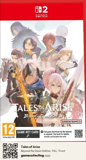 Tales of Arise Nintendo Switch 2, PAL box front