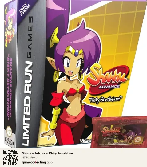 Shantae Advance: Risky Revolution Game Boy Advance, NTSC box front