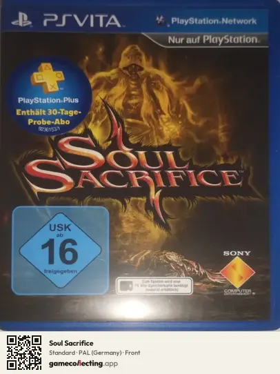 Soul Sacrifice PlayStation Vita, Germany box front