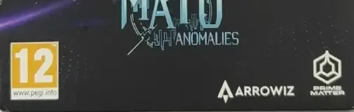 Mato Anomalies, the PEGI square on its front