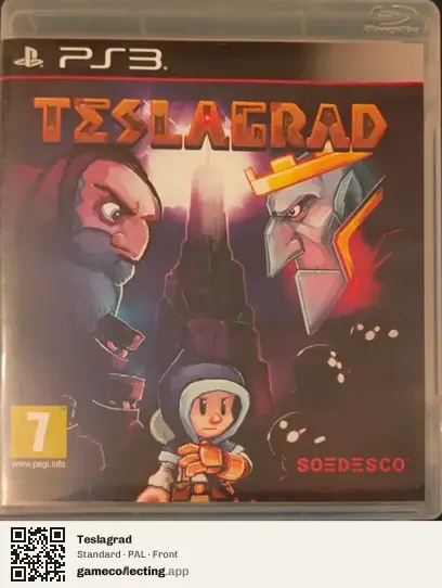 Teslagrad PlayStation 3, PAL box front