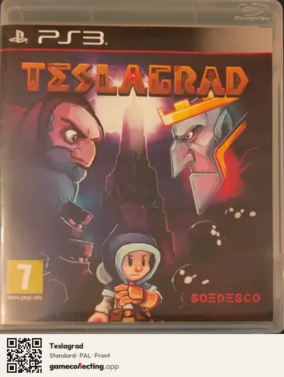 Teslagrad PlayStation 3, PAL box front