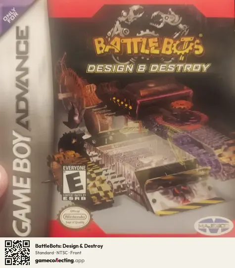 BattleBots: Design & Destroy Game Boy Advance, NTSC box front