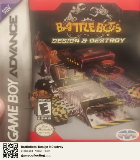 BattleBots: Design & Destroy Game Boy Advance, NTSC box front