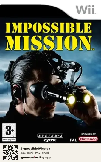 Impossible Mission Nintendo Wii, PAL box front
