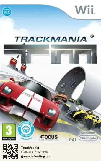 TrackMania Nintendo Wii, PAL box front