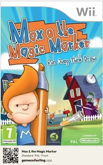 Max & the Magic Marker Nintendo Wii, PAL box front