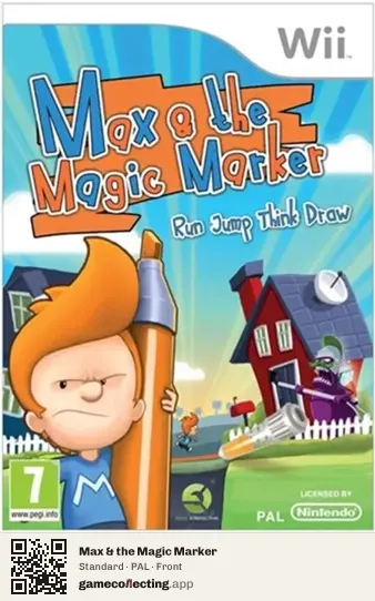 Max & the Magic Marker Nintendo Wii, PAL box front