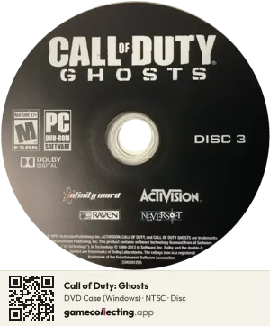 Call of Duty: Ghosts Computer, NTSC disc