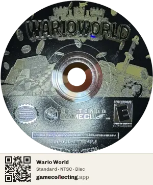 Wario World Nintendo GameCube, NTSC disc
