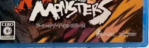 Dawn of the Monsters, the CERO letter on its front
