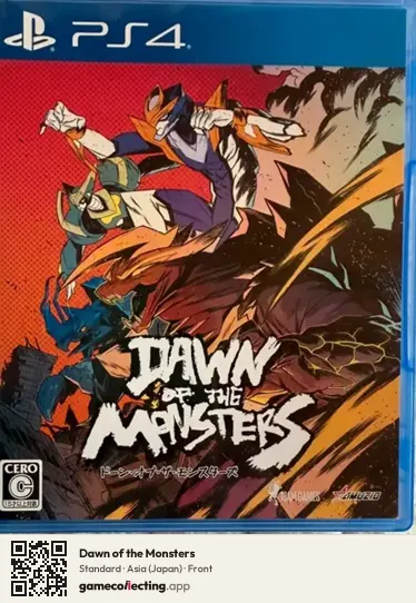 Dawn of the Monsters PlayStation 4, Asia box front