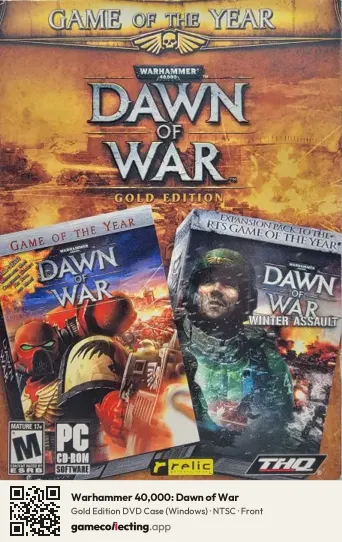 Warhammer 40,000: Dawn of War Computer, NTSC box front