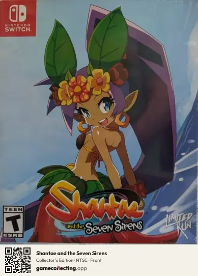Shantae and the Seven Sirens Nintendo Switch, NTSC box front