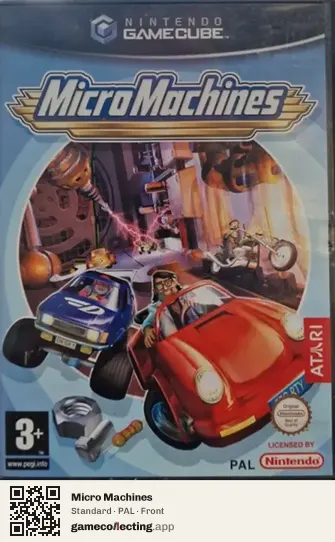 Micro Machines Nintendo GameCube, PAL box front