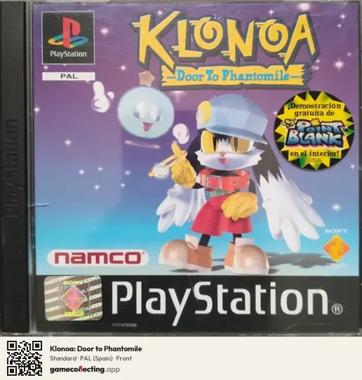 Klonoa: Door to Phantomile PlayStation, Spain box front