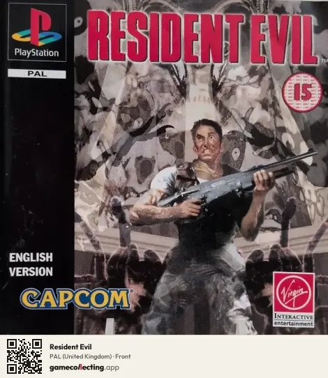 Resident Evil PlayStation, United Kingdom box front