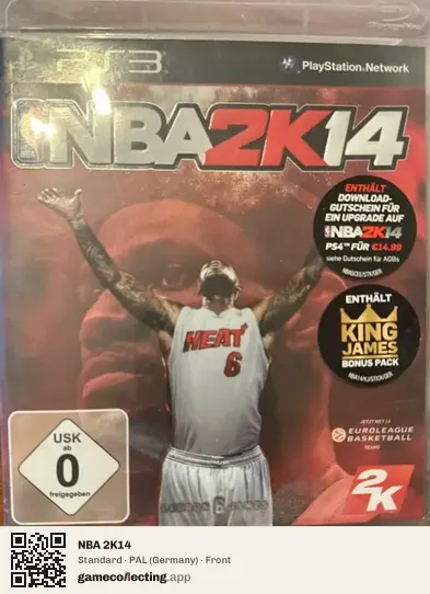 NBA 2K14 PlayStation 3, Germany box front