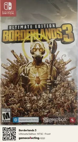 Borderlands 3 Nintendo Switch, NTSC box front