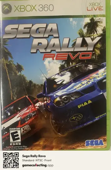 Sega Rally Revo Xbox 360, NTSC box front
