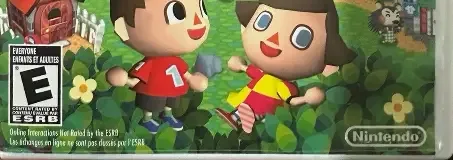 Animal Crossing: City Folk, the ESRB box on its front