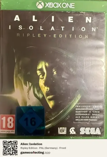 Alien: Isolation Xbox One, Germany box front