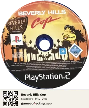 Beverly Hills Cop PlayStation 2, PAL disc