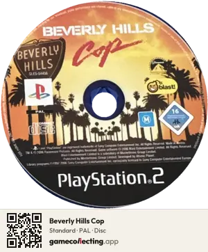 Beverly Hills Cop PlayStation 2, PAL disc