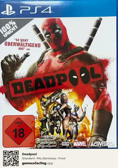 Deadpool PlayStation 4, Germany box front