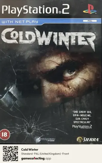 Cold Winter PlayStation 2, United Kingdom box front