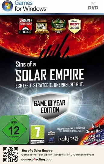 Sins of a Solar Empire Computer, Germany box front