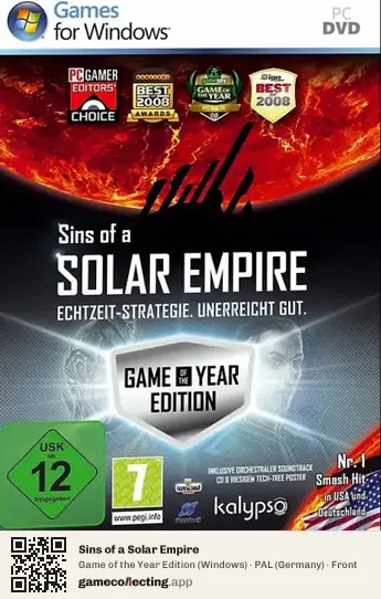 Sins of a Solar Empire Computer, Germany box front