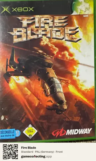 Fire Blade Xbox, Germany box front