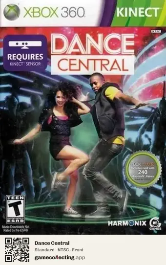 Dance Central Xbox 360, NTSC box front
