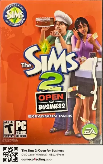 The Sims 2: Open for Business Computer, NTSC box front