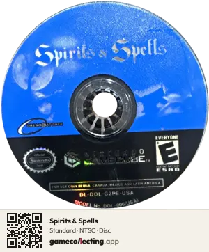 Spirits & Spells Nintendo GameCube, NTSC disc